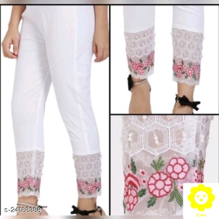 Catalog Name:*Stylish Fashionable Women Women Trousers*
Fabric: Cotton Lycra
Pattern: Embroidered
Si uploaded by business on 12/17/2021