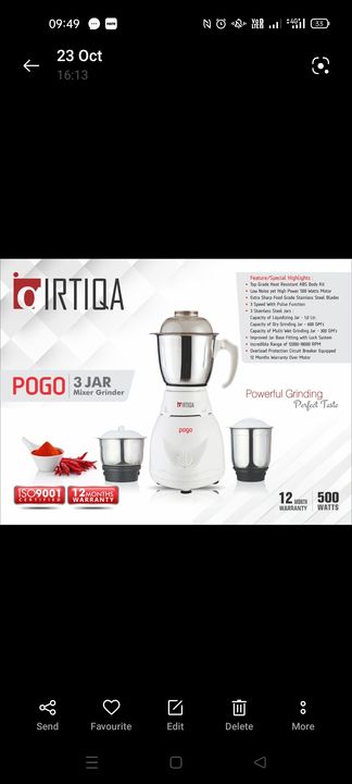 Mixer Grinder uploaded by business on 12/17/2021