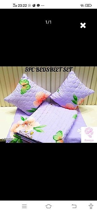 Bed sheets for queen size bed  uploaded by Handloom on 9/25/2020