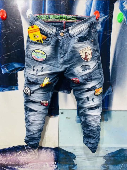 FUNKY JEANS
ONLY WHOLESALE

MOQ:- 1 SET
Size 28 to 36
 uploaded by Ayan garment on 12/17/2021