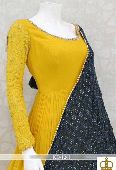 Beautiful gown with duppata uploaded by business on 12/17/2021