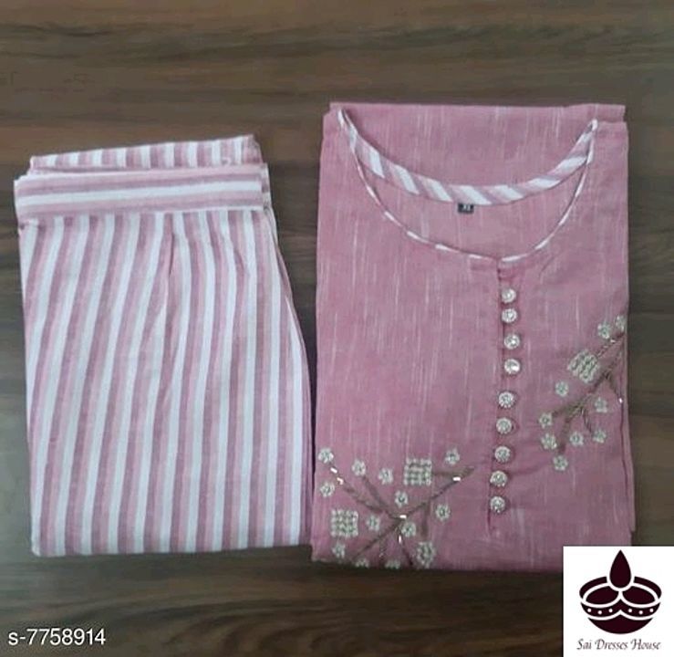 Catalog Name:*Aakarsha Fashionable Women Kurta Sets*
Kurta Fabric: Cotton
Bottomwear Fabric: Cotton
 uploaded by Sai  Dresses House on 9/25/2020