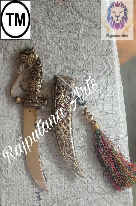 Brass 10 Inch Loin Handle Brass Kattar uploaded by Rajputana Arts on 12/18/2021