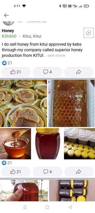 Natural honey uploaded by business on 12/18/2021