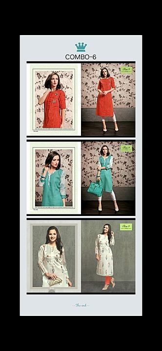 KURTI (Combo of 3) uploaded by Apperal on 6/7/2020