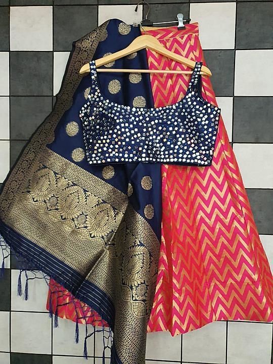 Product image of Banarasi Silk Lehenga Collection, price: Rs. 1545, ID: banarasi-silk-lehenga-collection-05155d43