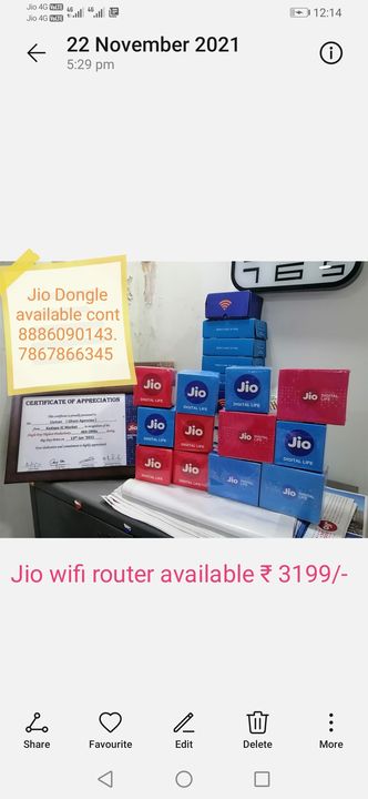 Jio Dongle  uploaded by business on 12/18/2021