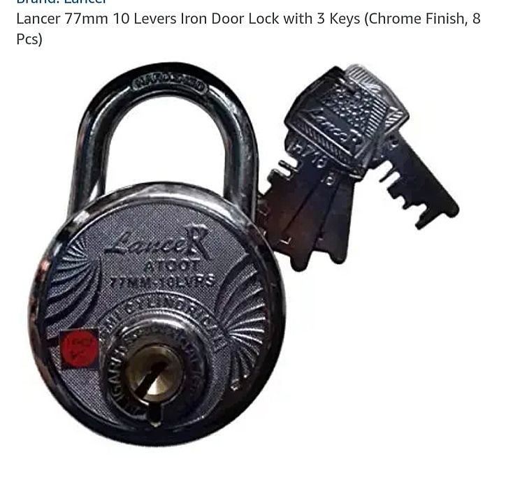 LanceR 77mm padlocks brass levers uploaded by business on 9/26/2020