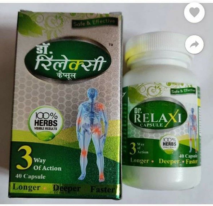 Dr relaxi capsules
Instant relief for joint pains uploaded by Jain n jain on 9/26/2020