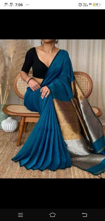 Pure khadi with exclusive pallu uploaded by business on 12/19/2021