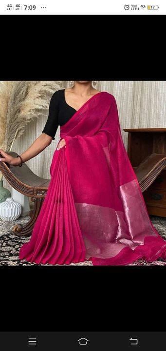 Pure khadi with exclusive pallu uploaded by business on 12/19/2021