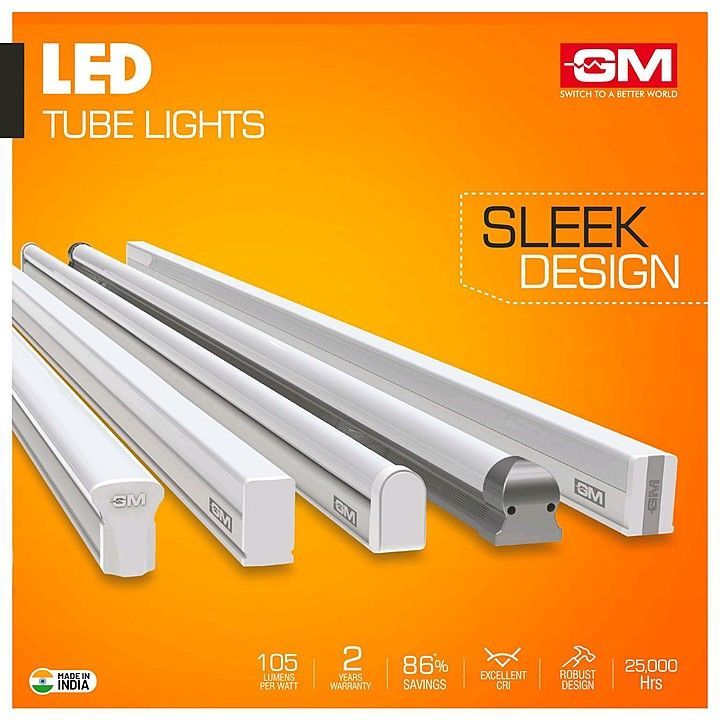 Gm led tube light 22 watt 3 lights in one tube light  uploaded by business on 9/26/2020