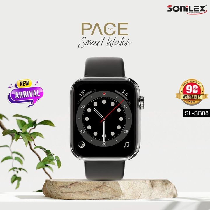 Sonilex Black Smart Digital Watch For Formal
