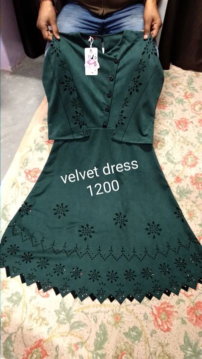 Walvet dress uploaded by Ruby garments on 12/19/2021