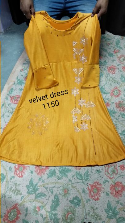 Walvet dress uploaded by Ruby garments on 12/19/2021