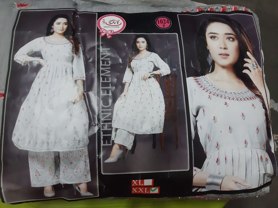 Kurthi with Plazo uploaded by Vukkalkar Retail Private Limited on 12/19/2021