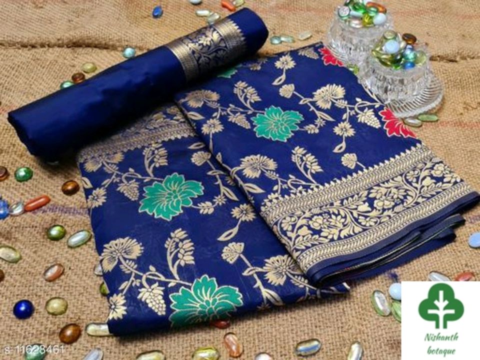 Post image Charvi Graceful SareesSaree Fabric: JacquardBlouse: Running BlouseBlouse Fabric: Art SilkMultipack: SingleSizes: Free Size (Saree Length Size: 5.5 m, Blouse Length Size: 0.8 m) 
Country of Origin: India