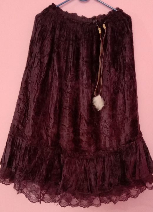 Velvet skirt uploaded by Radhika collections on 12/19/2021