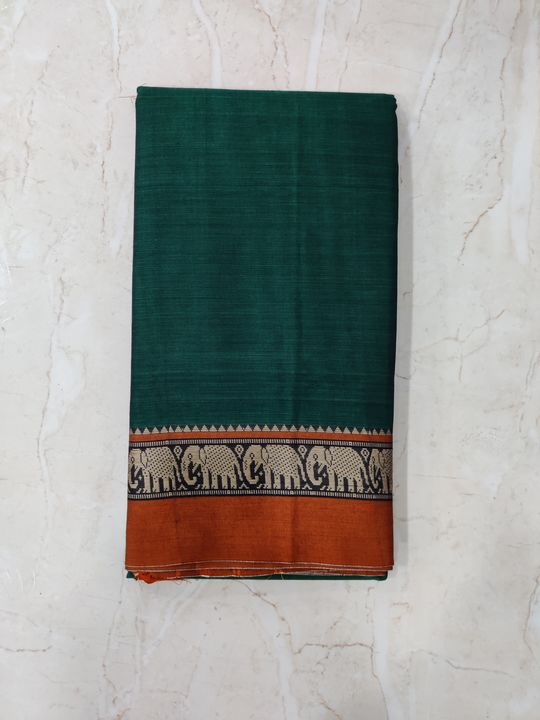 Elephant cotton saree uploaded by business on 12/19/2021