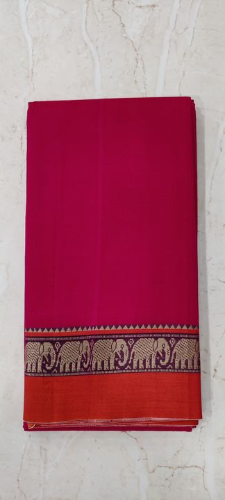 Elephant cotton saree uploaded by Krishna Handloom sarees on 12/19/2021