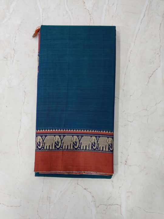 Elephant cotton saree uploaded by business on 12/19/2021