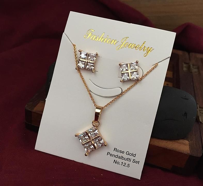 Rose gold pendalbutti set uploaded by business on 9/26/2020