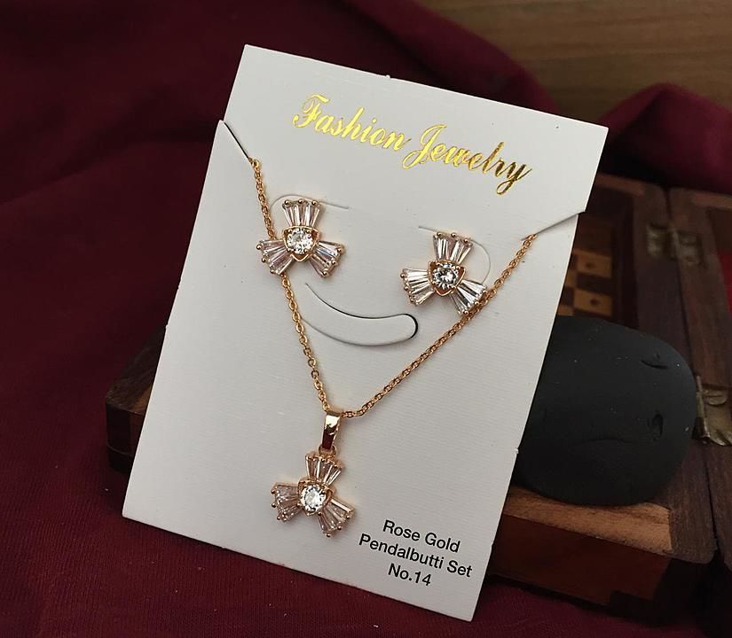 Rose gold pendalbutti set uploaded by business on 9/26/2020