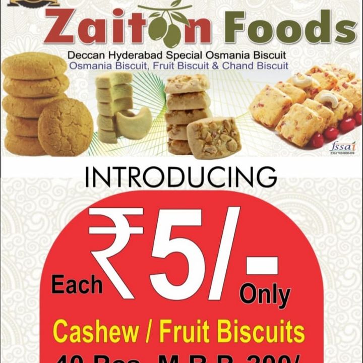 Post image Zaitoon Bakery Cookie's are reasonably priced but at same time with Very good quality and Delicious taste with best quality Ingredients!!Please WhatsApp Us your Details or Business card at 9440178602 so that we will share Price list and Discuss Further.