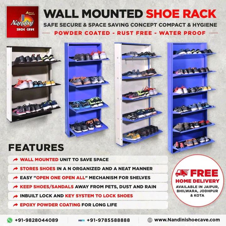 5 rack wallmounted shoe rack  uploaded by business on 12/21/2021