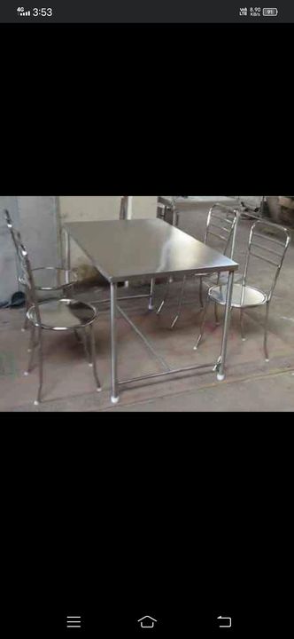 Ss dining table and chairs uploaded by Kasim Ansari on 12/21/2021