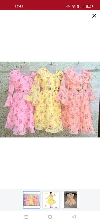 Chiffon kids dresses uploaded by Baa online services on 12/21/2021
