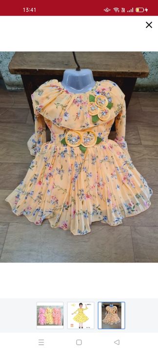 Chiffon kids dresses uploaded by Baa online services on 12/21/2021