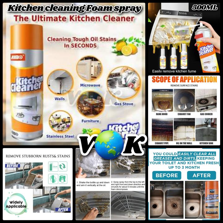 Lemon fragrance Kitchen cleaning spray  uploaded by Harison gift traders v🌎K vk on 12/21/2021