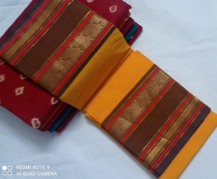 Post image 🌹New arrival of Kanchi Cotton Sarees
🌸 100s Count
🍁 6.20 Mtrs
🌲 With Running Blouse 
🦋 💯% Pure Cotton Sarees
🛍️ For Order WhatsApp - 8344378186
📸 Due to digital photography colours may vary slightly 
Confirm your booking soon.