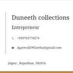 Business logo of Duneeth collections