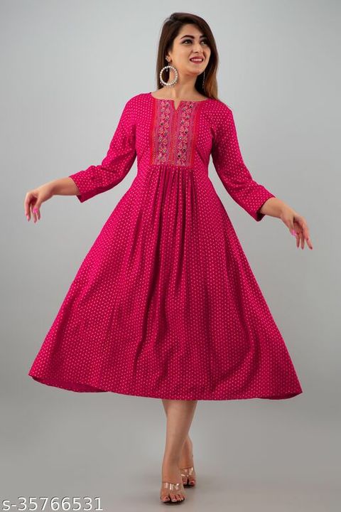 Pink kurti uploaded by VB Trends on 12/22/2021