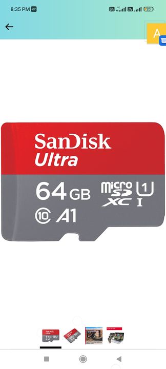 Sandisk 64 Gb Memory Card ultra uploaded by business on 12/22/2021
