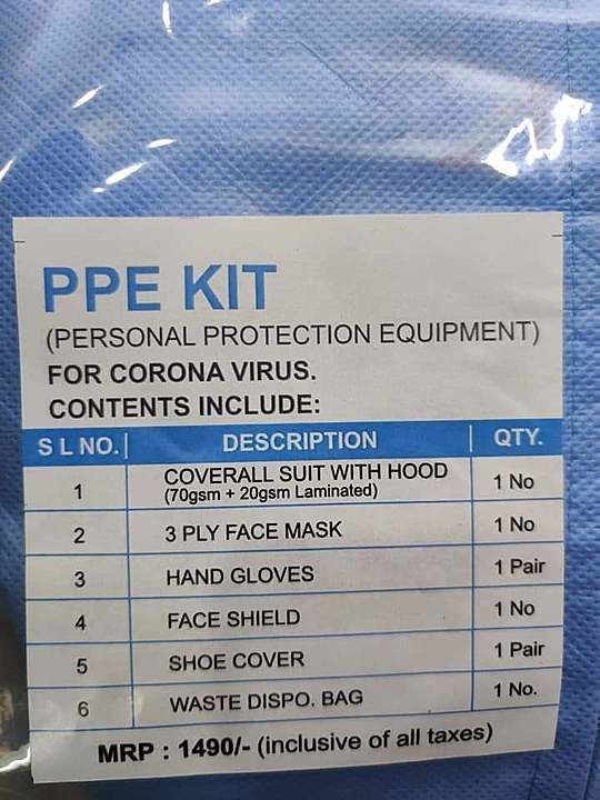 Ppe kit uploaded by business on 6/7/2020