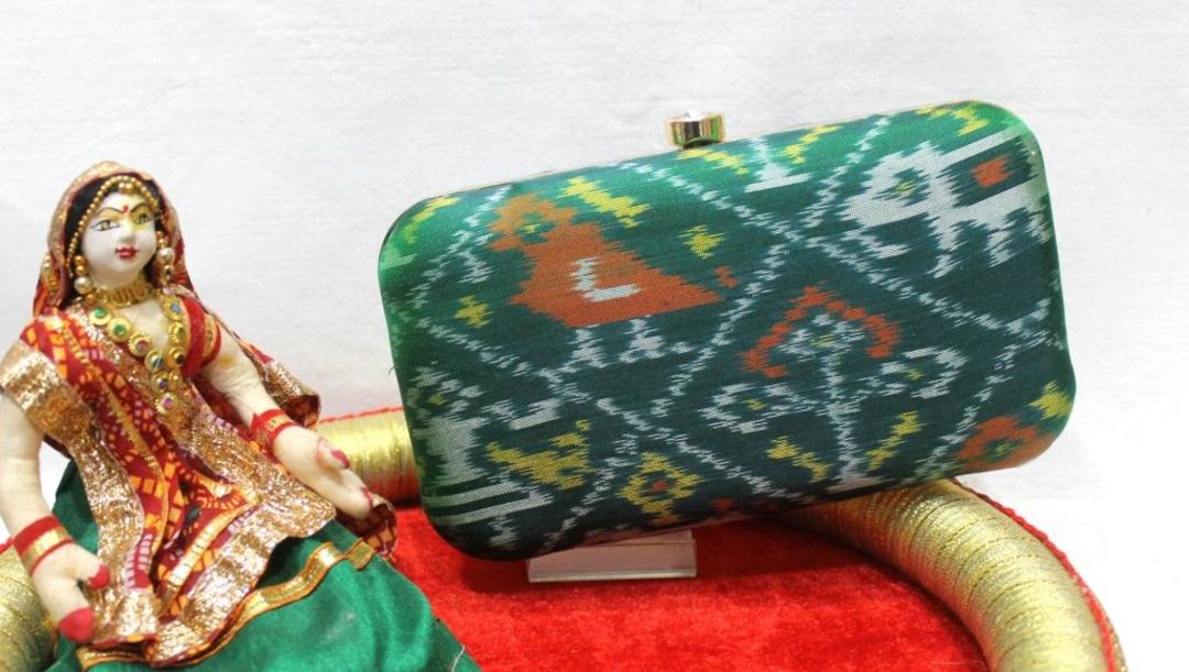 Rich patola box clutch uploaded by Rajshi Collections on 12/22/2021