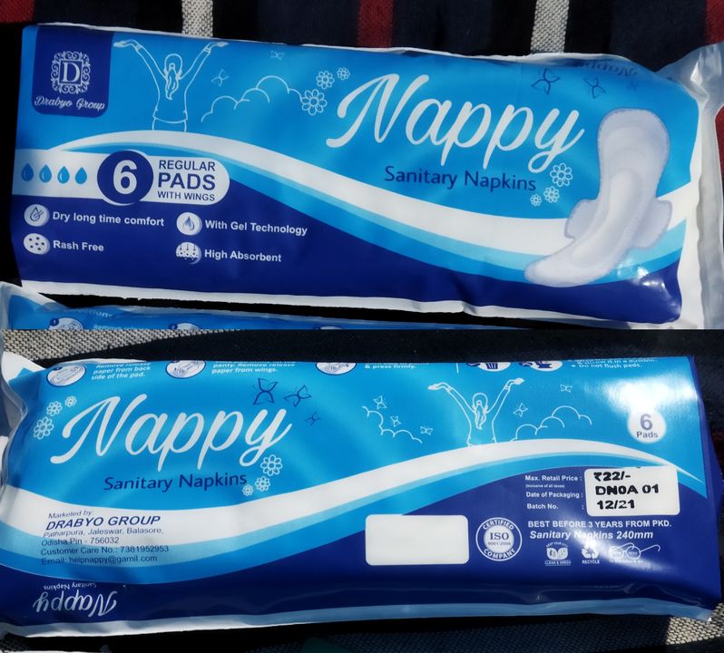 Nappy Sanitary Napkins uploaded by Drabyo Group on 12/22/2021