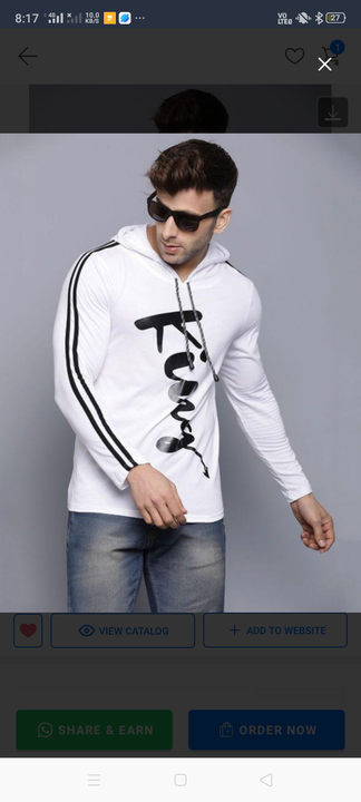 Post image *Product Name:* Cotton Printed Full Sleeves Hooded T-Shirt
*Details:*Description: It has 1 Piece of Mens Hooded T-ShirtMaterial: CottonSize Chest Measurements (In Inches): S-40, M-42, L-44, XL-46Work: PrintedSleeve: Full SleevesLength (in Inches): S-26.5, M-27, L-27.5, XL-27.5Color :White
💥 *FREE Shipping* 💥 *FREE COD* 💥 *FREE Return &amp; 100% Refund* 🚚 *Delivery*: Within 6 days 