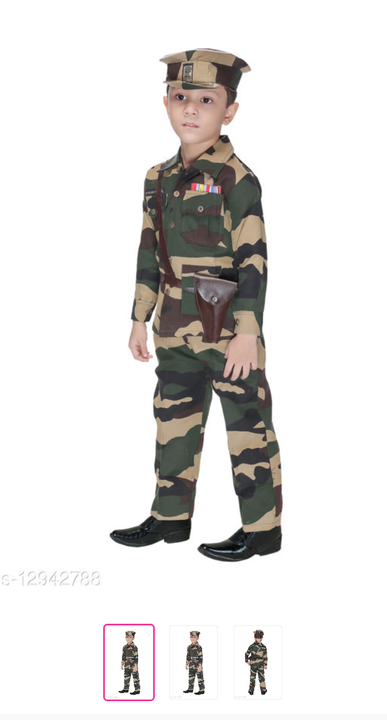 Kids army dresses uploaded by Nitya collection on 12/23/2021