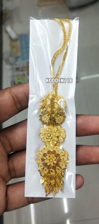 Gold long Earing with chain kanvell uploaded by  KFashion Forming Jewellery on 12/23/2021