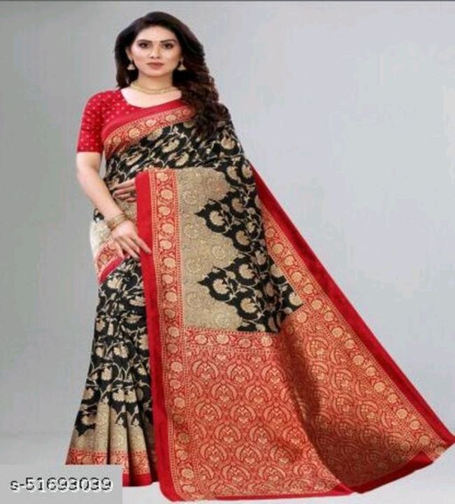 Women's styles art silk saree  uploaded by Unique fashion brand on 12/23/2021