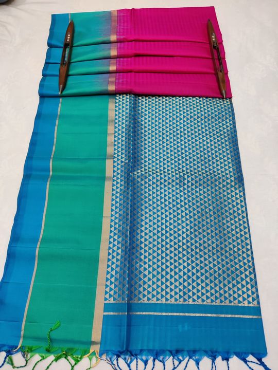 Kanchi soft silk sarees uploaded by Radhe Krishna handloom on 12/23/2021