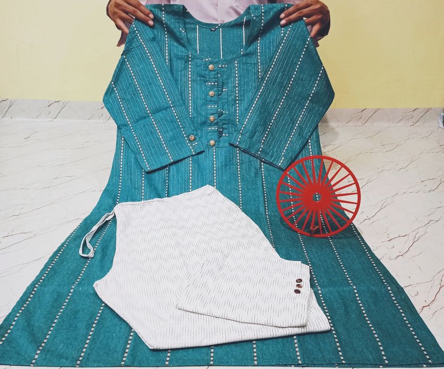 Khadi Cotton Kurti, Attention pancil Pant with both side pockets uploaded by business on 12/23/2021