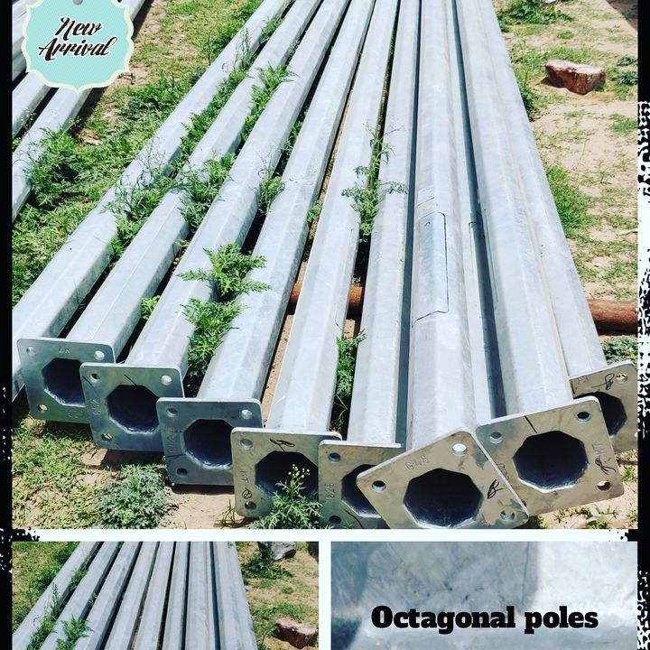 Octagonal poles uploaded by Vihaan steel tubes on 12/23/2021
