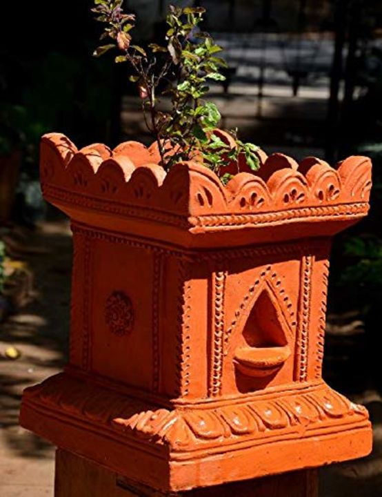 Marble and stone Tulsi pot uploaded by MEEM MARBLE ARTS on 12/24/2021