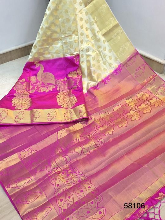 Long Peacock Silk Saree  uploaded by Men's & Women's wear Trader on 12/24/2021