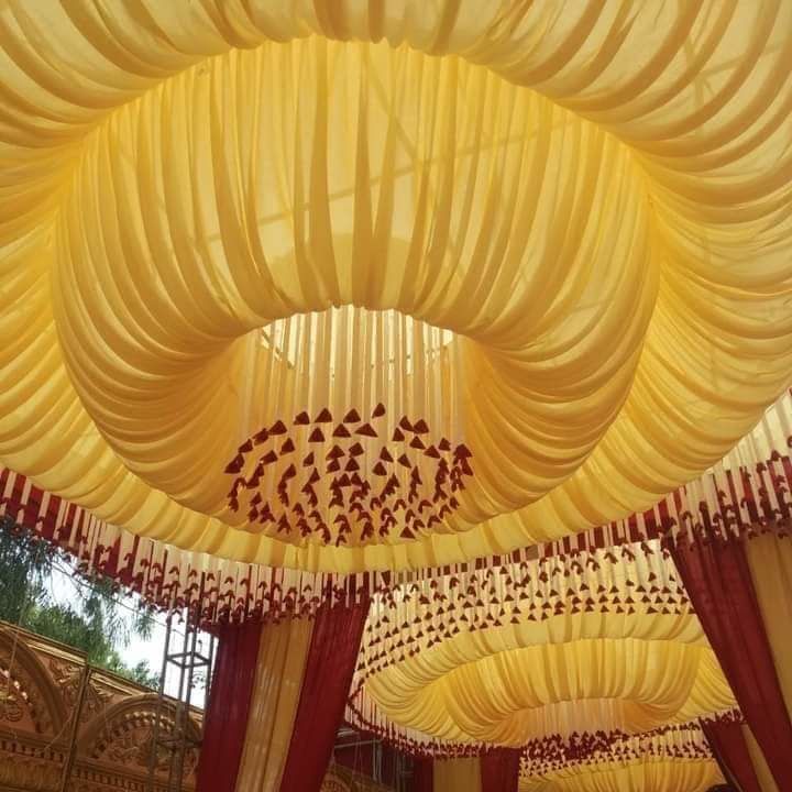 yellow round jhumpa uploaded by subham tent spplyer manufacture on 12/24/2021